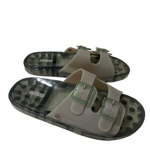 Melissa light green Sandals with Green Accents. Smell good,sandal new never worn